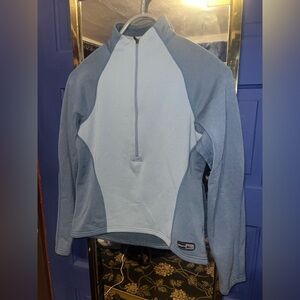 REI Blue Half-Zip Fleece Pullover